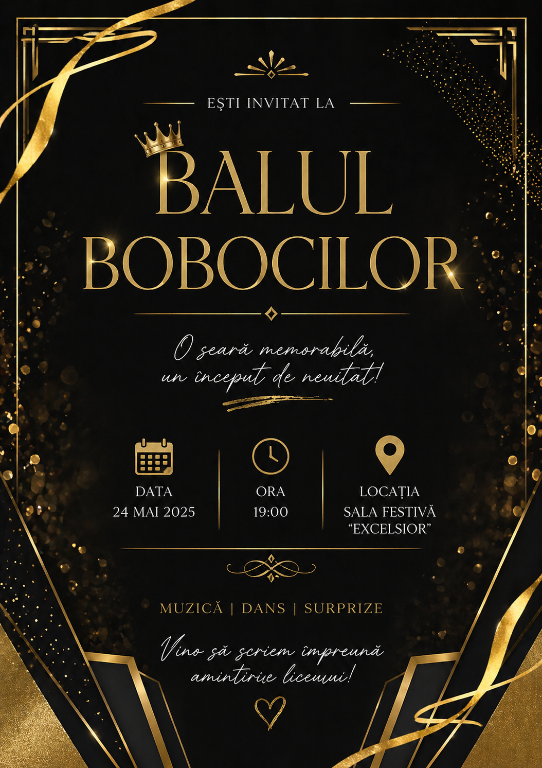 Preview invitatie Balul Bobocilor