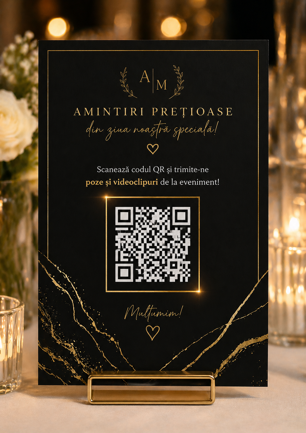 Preview QR pentru mesele invitatilor
